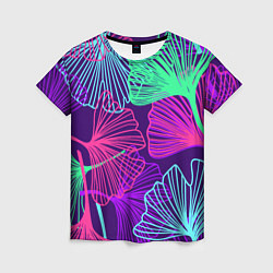 Женская футболка Neon color pattern Fashion 2023