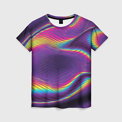 Футболка женская Neon fashion pattern Wave, цвет: 3D-принт