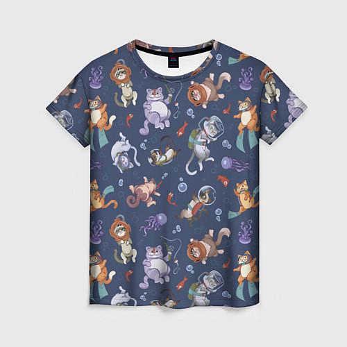 Женская футболка Морские Котики: Цветное / 3D-принт – фото 1