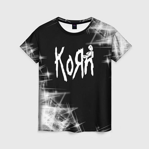 Женская футболка Korn КоРн / 3D-принт – фото 1
