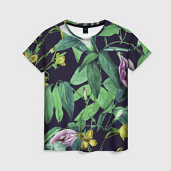 Женская футболка Цветы Ботанические