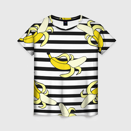 Женская футболка Banana pattern Summer / 3D-принт – фото 1