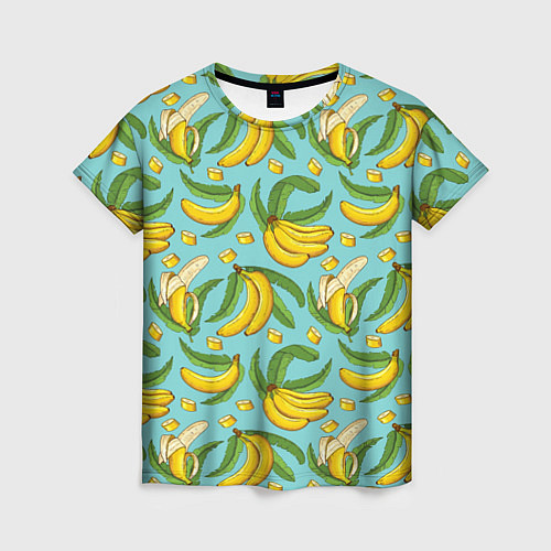 Женская футболка Banana pattern Summer Fashion 2022 / 3D-принт – фото 1