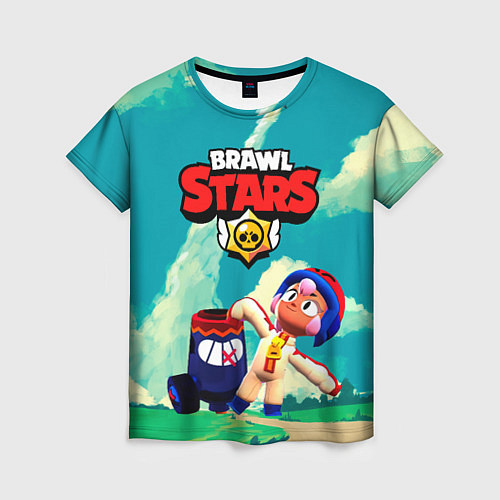 Женская футболка Brawlstars Выстрел Бонни Bonny / 3D-принт – фото 1