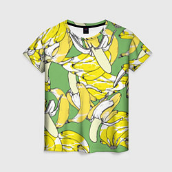 Женская футболка Banana pattern Summer Food