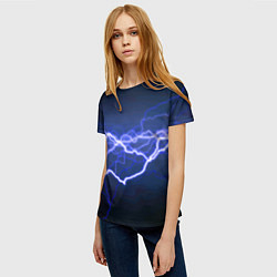 Футболка женская Lightning Fashion 2025 Neon, цвет: 3D-принт — фото 2