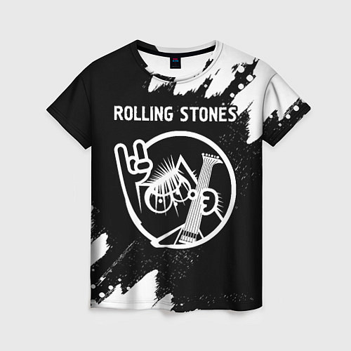 Женская футболка Rolling Stones - КОТ - Краска / 3D-принт – фото 1
