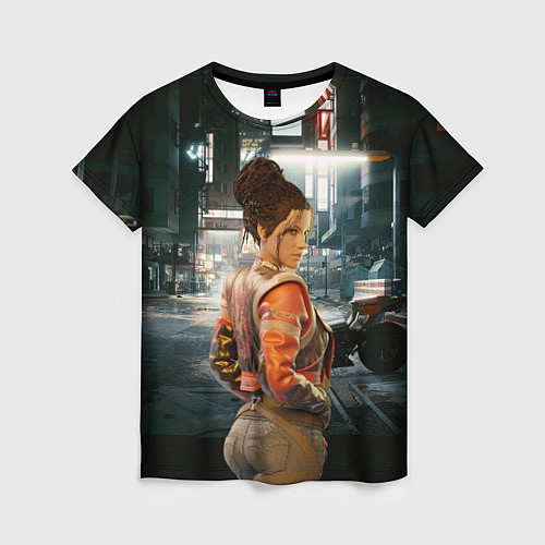 Женская футболка Панам nightCity киберпанк2077 / 3D-принт – фото 1
