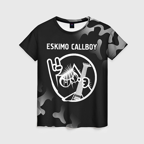 Женская футболка Eskimo Callboy - КОТ - Камуфляж / 3D-принт – фото 1