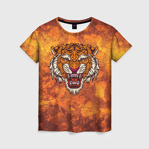 Женская футболка Пустынный тигр / 3D-принт – фото 1