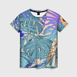Женская футболка Цветы Цветущие Тропики
