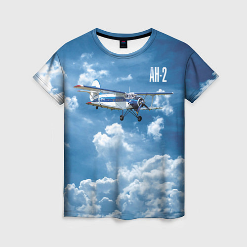 Женская футболка Самолет Ан-2 / 3D-принт – фото 1