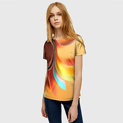 Футболка женская Солнце из бумаги, цвет: 3D-принт — фото 2