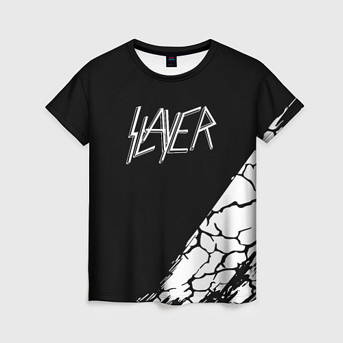 Женская футболка Slayer Трещины / 3D-принт – фото 1