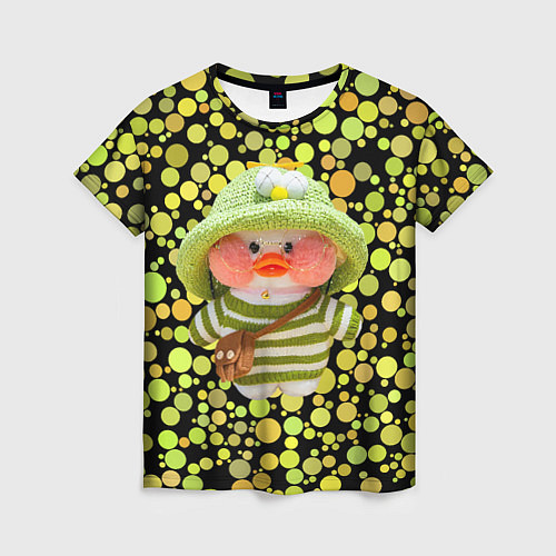 Женская футболка Лалафанфан взеленой шляпке / 3D-принт – фото 1