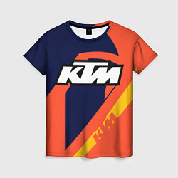 Футболка женская KTM VINTAGE SPORTWEAR, цвет: 3D-принт