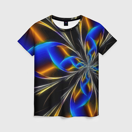 Женская футболка Neon vanguard pattern Fashion 2023 / 3D-принт – фото 1