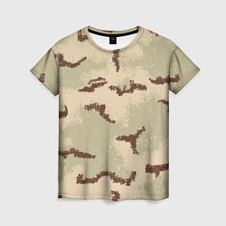 Женская футболка Камуфляж American 3Color Desert PE