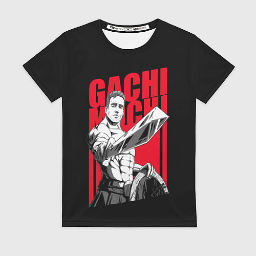 Женская футболка GACHIMUCHI WARRIOR ГАЧИМУЧИ ВОИН / 3D-принт – фото 1