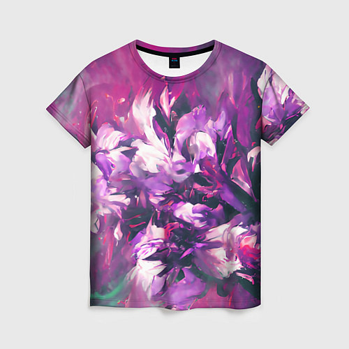 Женская футболка Wild flowers / 3D-принт – фото 1
