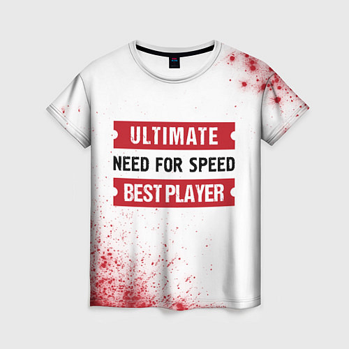 Женская футболка Need for Speed таблички Ultimate и Best Player / 3D-принт – фото 1