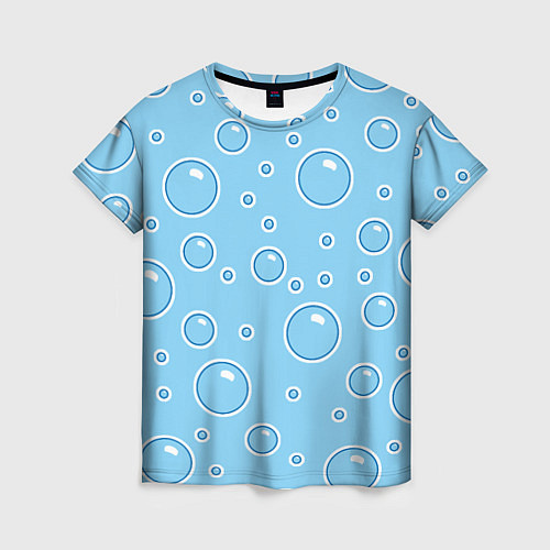 Женская футболка В пузырях / 3D-принт – фото 1