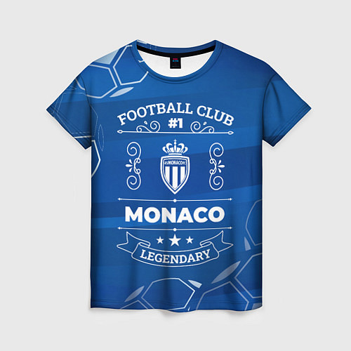 Женская футболка Monaco Football Club Number 1 / 3D-принт – фото 1