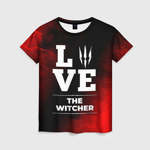Женская футболка The Witcher Love Классика / 3D-принт – фото 1