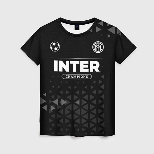 Женская футболка Inter Форма Champions / 3D-принт – фото 1