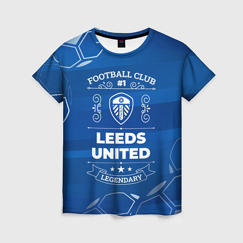 Женская футболка Leeds United Football Club Number 1 / 3D-принт – фото 1