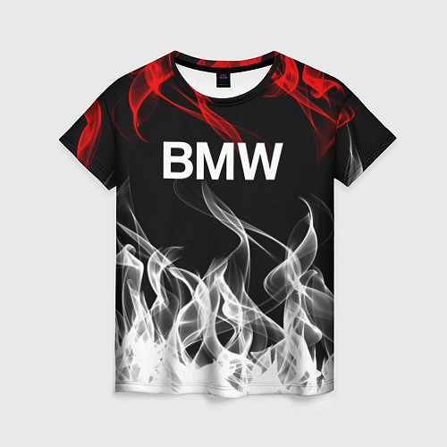 Женская футболка Bmw надпись / 3D-принт – фото 1