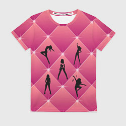 Женская футболка Веселый Танцующий Счастливый