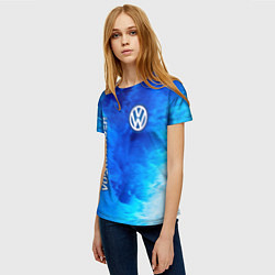 Футболка женская VOLKSWAGEN Volkswagen Пламя, цвет: 3D-принт — фото 2