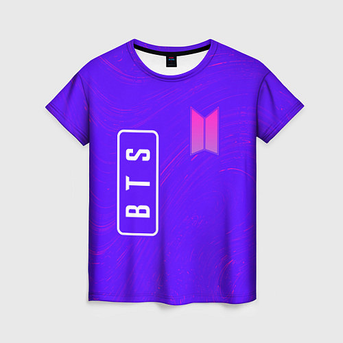 Женская футболка BTS - Разводы / 3D-принт – фото 1