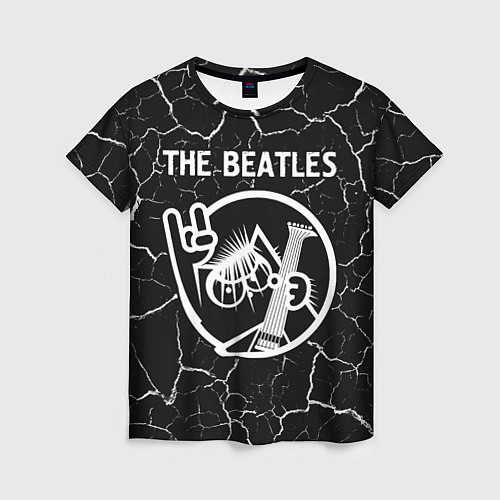 Женская футболка The Beatles - КОТ - Трещины / 3D-принт – фото 1