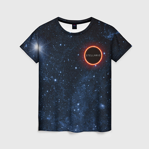 Женская футболка Stellaris Black Hole Logo / 3D-принт – фото 1