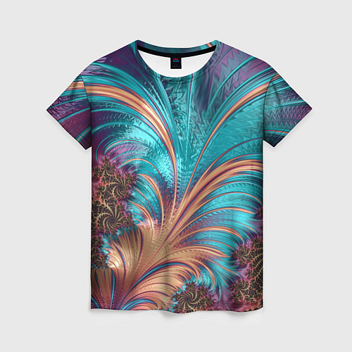 Женская футболка Floral composition Цветочная композиция / 3D-принт – фото 1