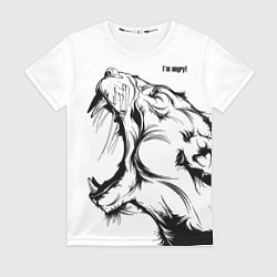 Женская футболка Im angry! - Cougar