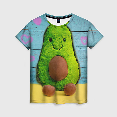 Женская футболка Avocado print / 3D-принт – фото 1