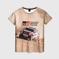 Футболка женская Toyota Gazoo Racing Desert Rally, цвет: 3D-принт