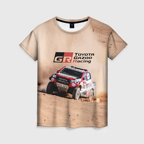 Женская футболка Toyota Gazoo Racing Desert Rally / 3D-принт – фото 1
