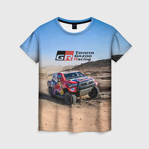 Женская футболка Toyota Gazoo Racing Rally Desert Competition Ралли / 3D-принт – фото 1