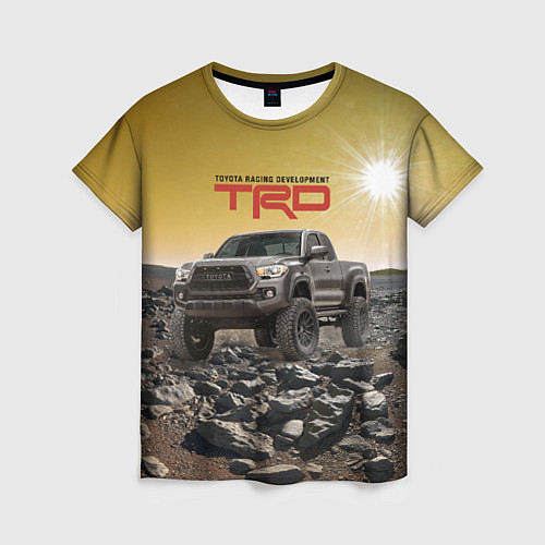 Женская футболка Toyota Racing Development Desert Тойота в каменист / 3D-принт – фото 1