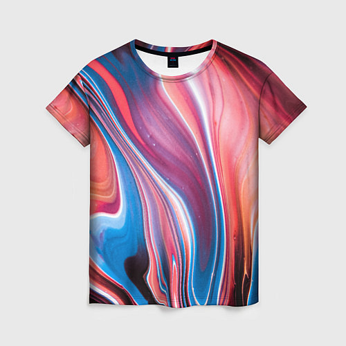 Женская футболка Colorful river / 3D-принт – фото 1