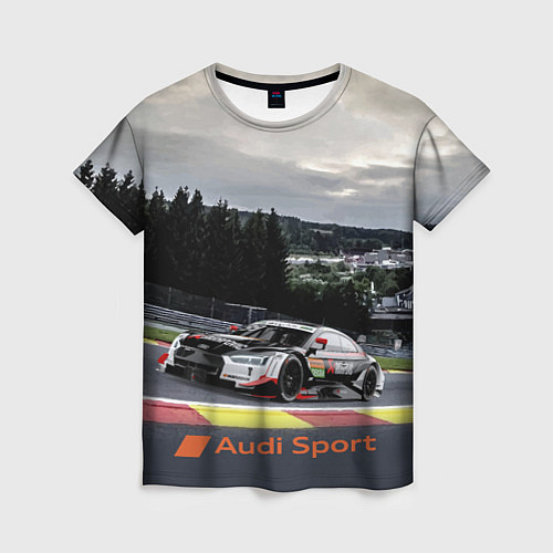 Женская футболка Audi Sport Racing team Ауди Спорт Гоночная команда / 3D-принт – фото 1