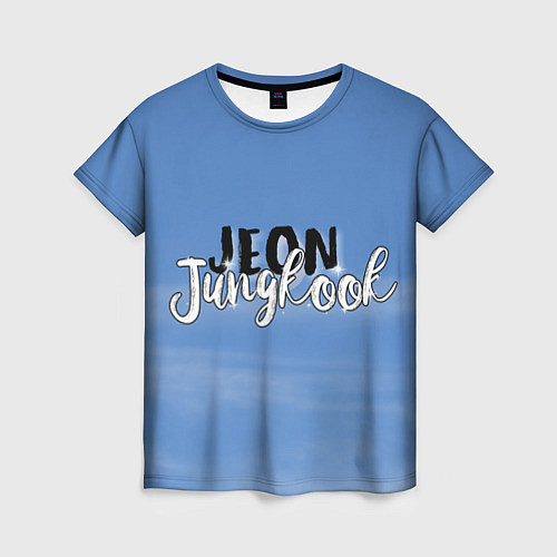 Женская футболка JEON JUNGKOOK BTS / 3D-принт – фото 1
