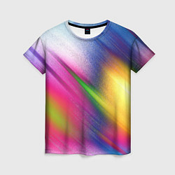 Женская футболка Абстрактный разноцветный текстурированный фон