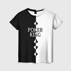 Женская футболка Король Покера Black
