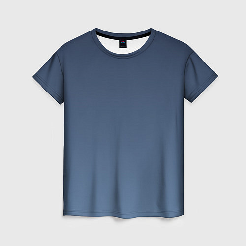 Женская футболка Gradient Dark Blue / 3D-принт – фото 1