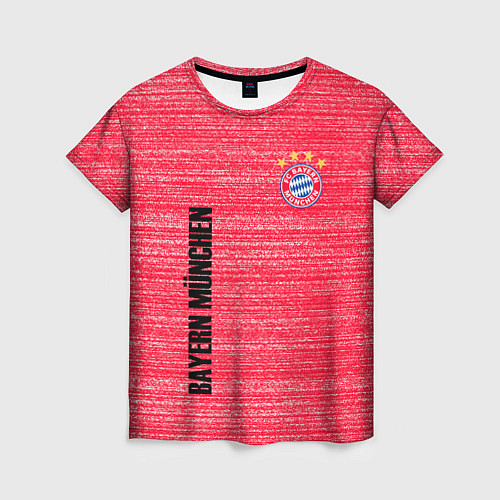 Женская футболка BAYERN MUNCHEN БАВАРИЯ football club / 3D-принт – фото 1